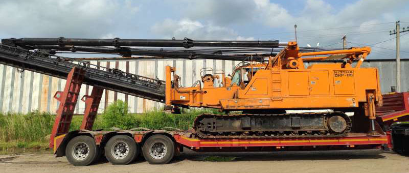 Бурильно-сваебойная машин Nippon Shario DHP-85D с молотом гидравлическом МГ 5к (РОПАТ)